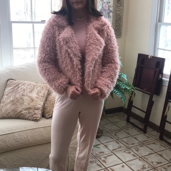 Pink Faux Fur Jacket - Picture 2 of 9
